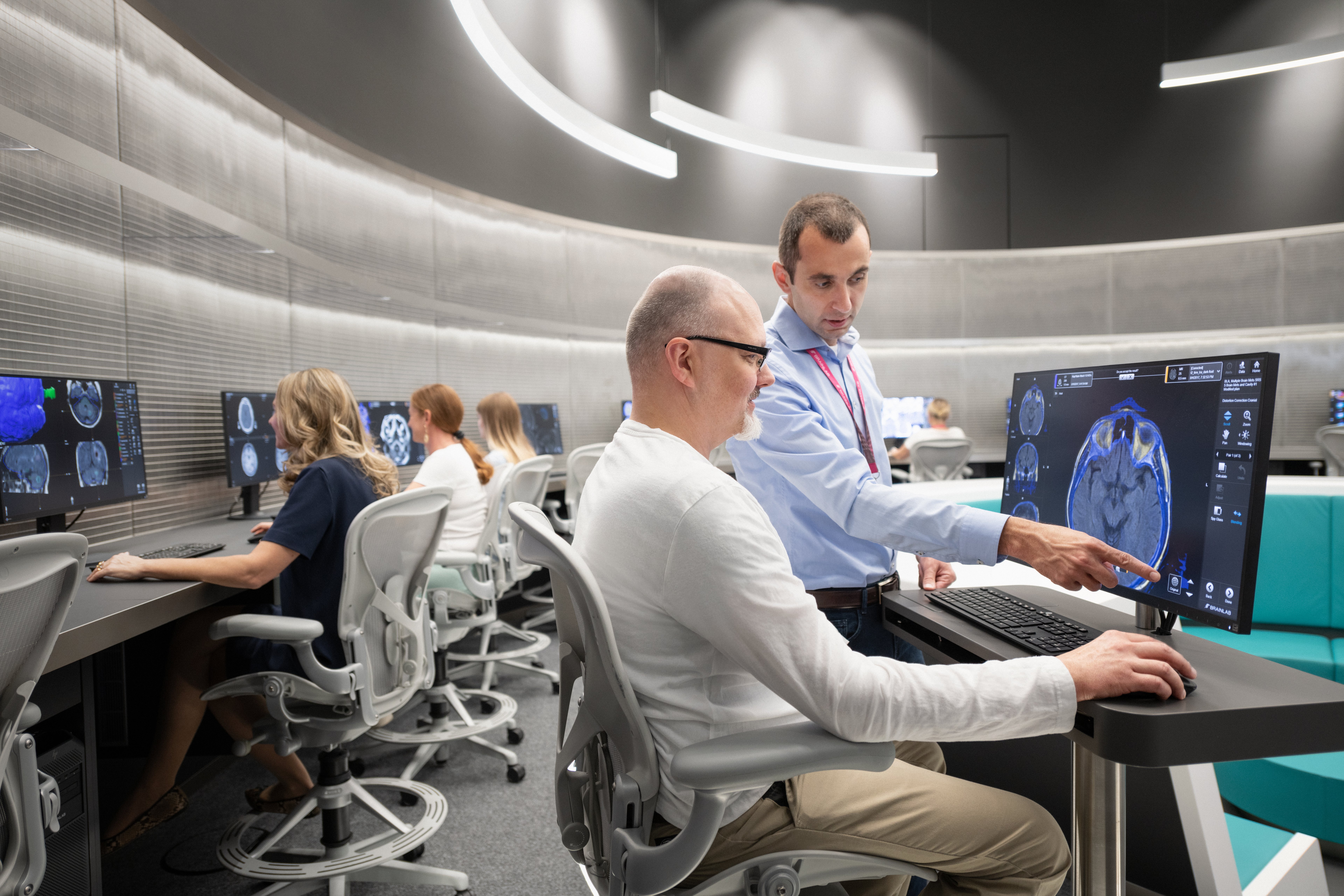 Photo of a Brainlab RT Academy classroom training session