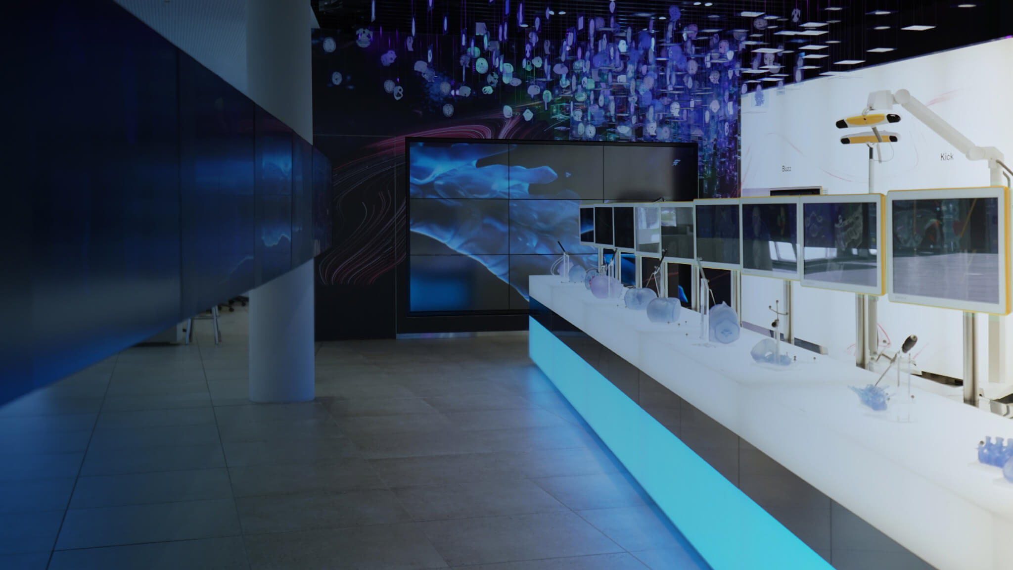 Demo area in the Brainlab headquarters in Munich