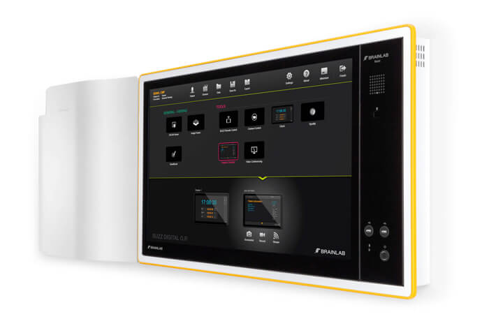 Buzz Digital O.R. ist die Multi-Touch-Integrationsplattform von Brainlab