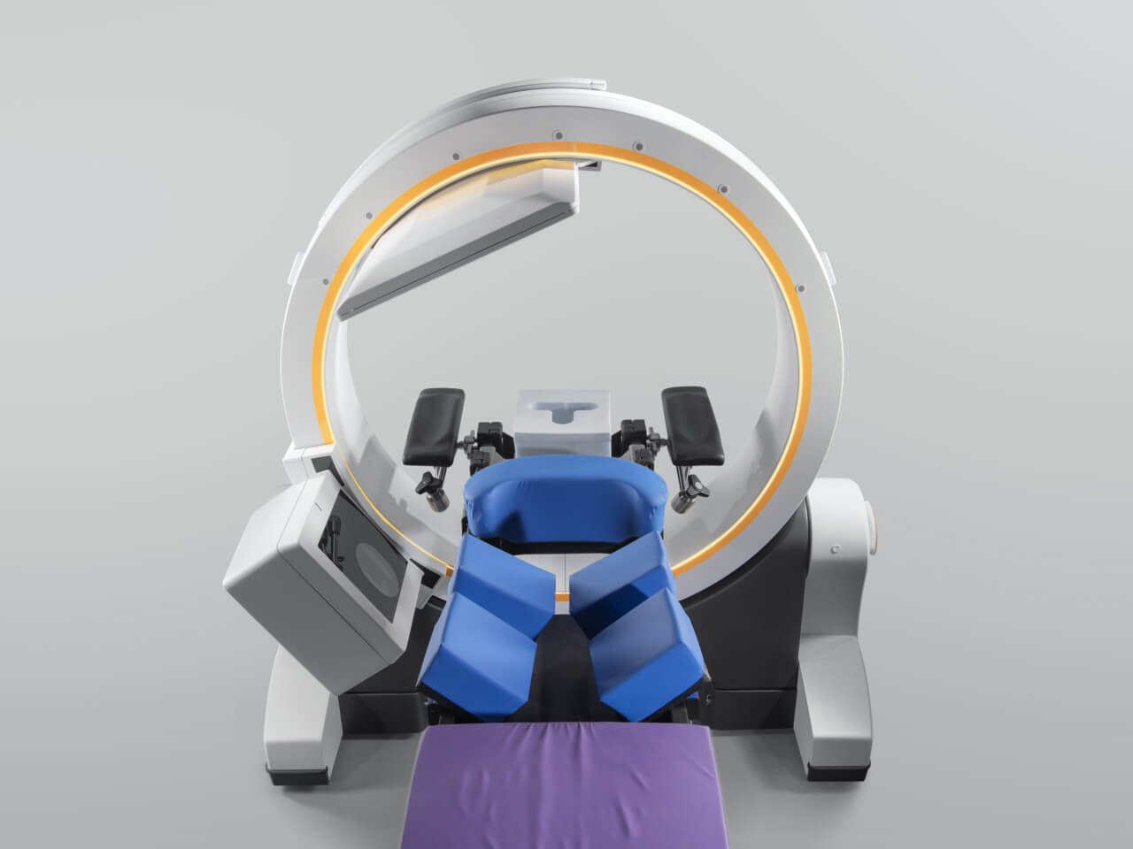 Flexibilidade no posicionamento do paciente com Arco em C 3D Loop-X da Brainlab